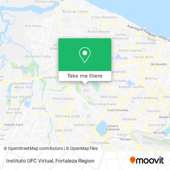 Instituto UFC Virtual map