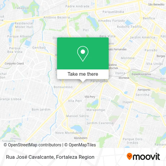 Rua José Cavalcante map