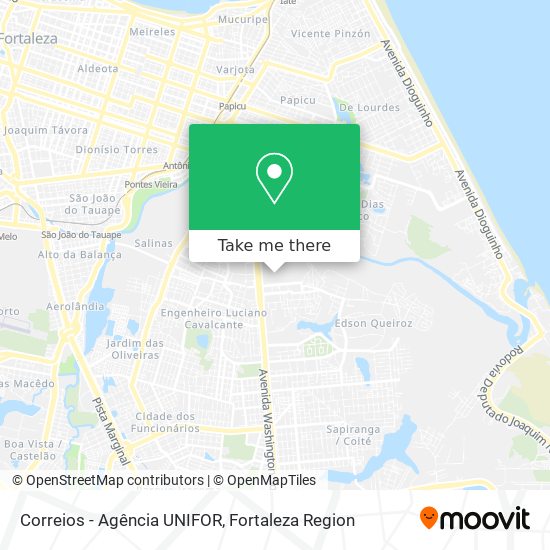 Correios - Agência UNIFOR map