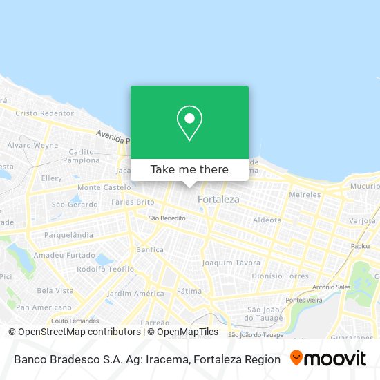 Banco Bradesco S.A. Ag: Iracema map