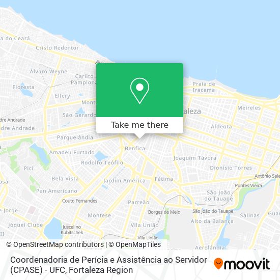 Coordenadoria de Perícia e Assistência ao Servidor (CPASE) - UFC map