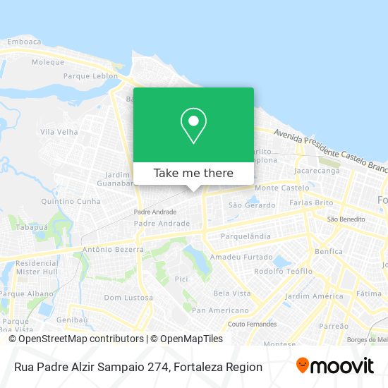 Rua Padre Alzir Sampaio 274 map