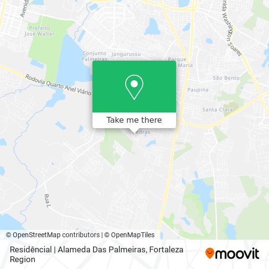 Mapa Residêncial | Alameda Das Palmeiras