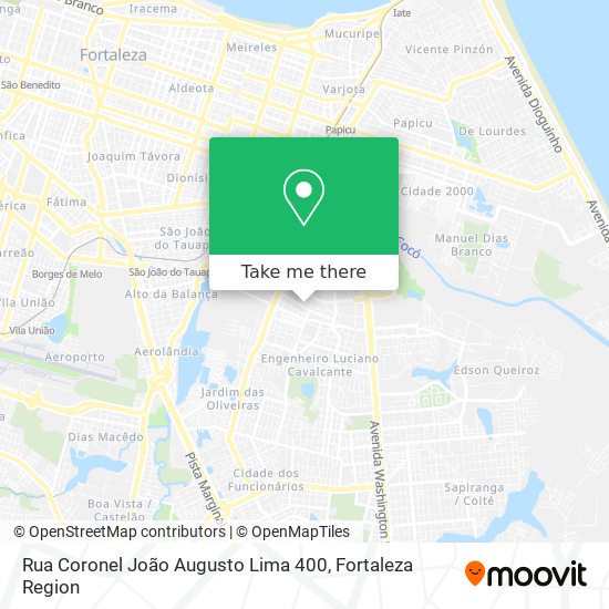 Rua Coronel João Augusto Lima 400 map