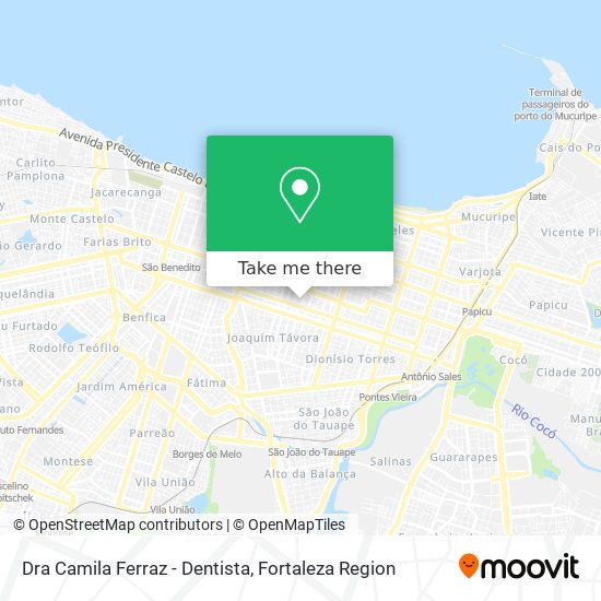 Mapa Dra Camila Ferraz - Dentista