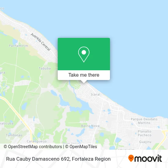 Rua Cauby Damasceno 692 map