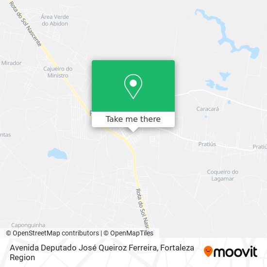 Mapa Avenida Deputado José Queiroz Ferreira