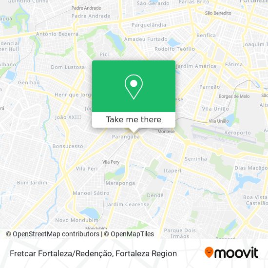 Fretcar Fortaleza/Redenção map