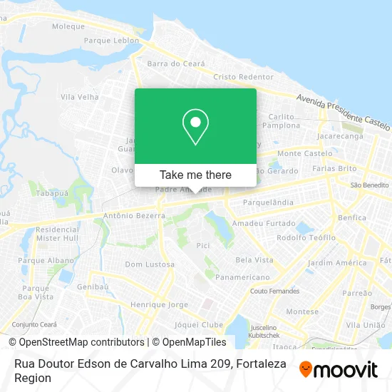 Rua Doutor Edson de Carvalho Lima 209 map