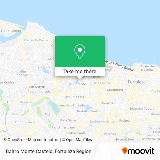 Bairro Monte Castelo map