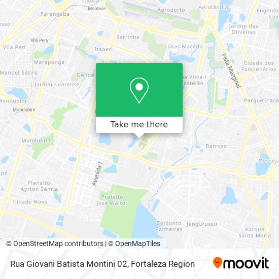 Rua Giovani Batista Montini 02 map