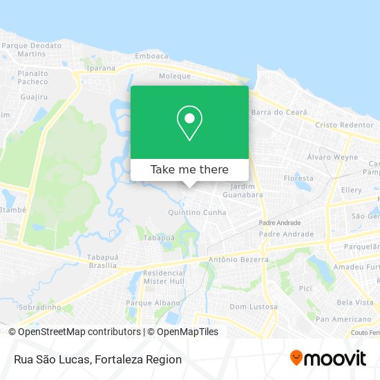 Mapa Rua São Lucas