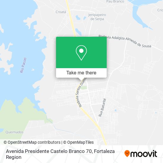 Mapa Avenida Presidente Castelo Branco 70