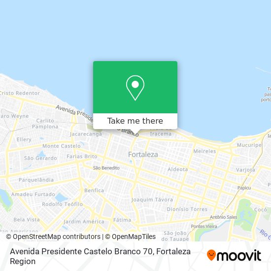 Mapa Avenida Presidente Castelo Branco 70