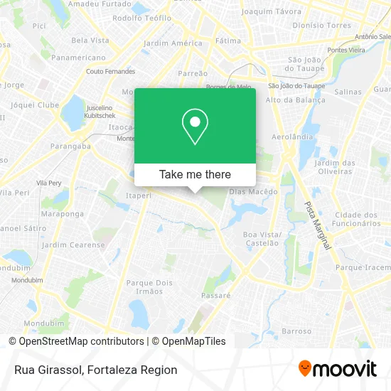 Rua Girassol map