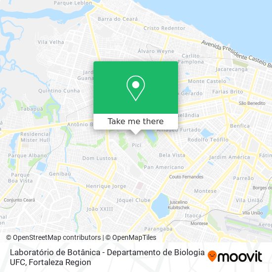 Laboratório de Botânica - Departamento de Biologia UFC map