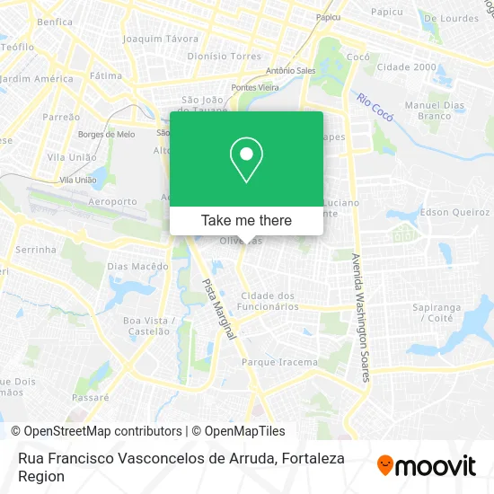 Rua Francisco Vasconcelos de Arruda map