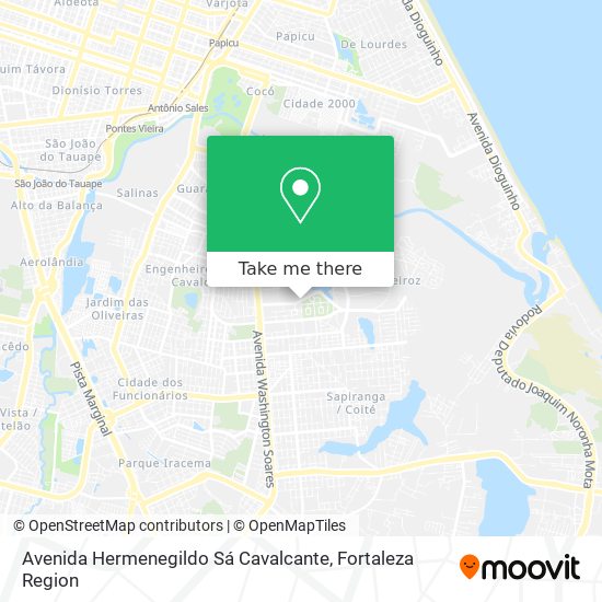 Mapa Avenida Hermenegildo Sá Cavalcante