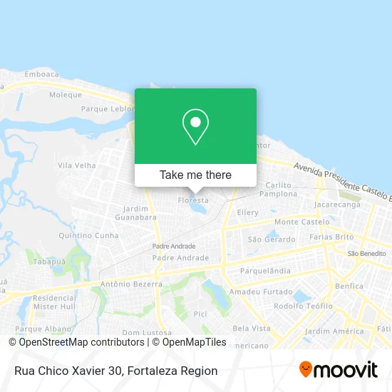 Rua Chico Xavier 30 map