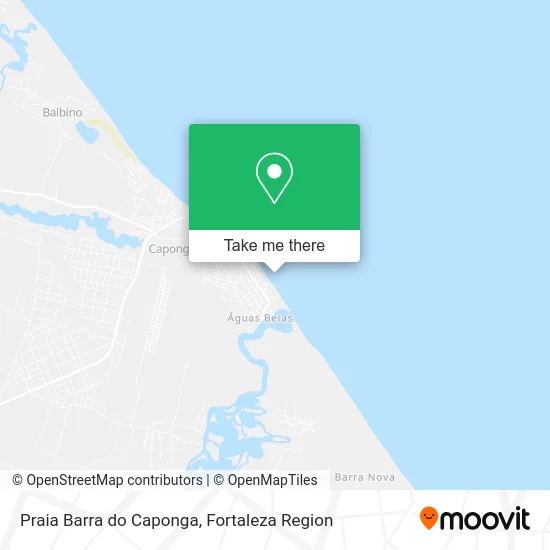 Praia Barra do Caponga map