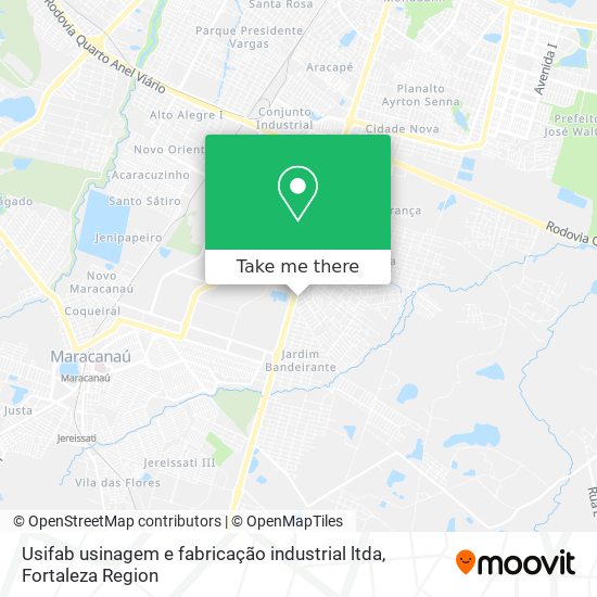 Usifab usinagem e fabricação industrial ltda map
