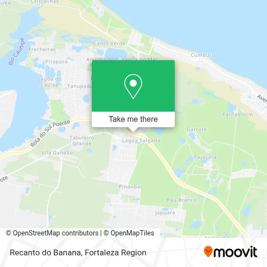 Recanto do Banana map