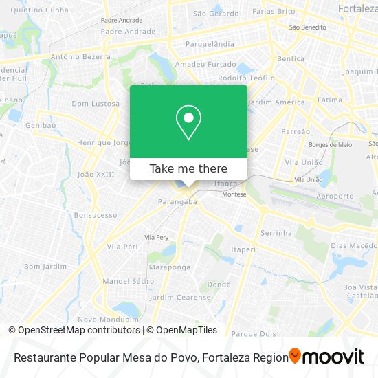 Restaurante Popular Mesa do Povo map