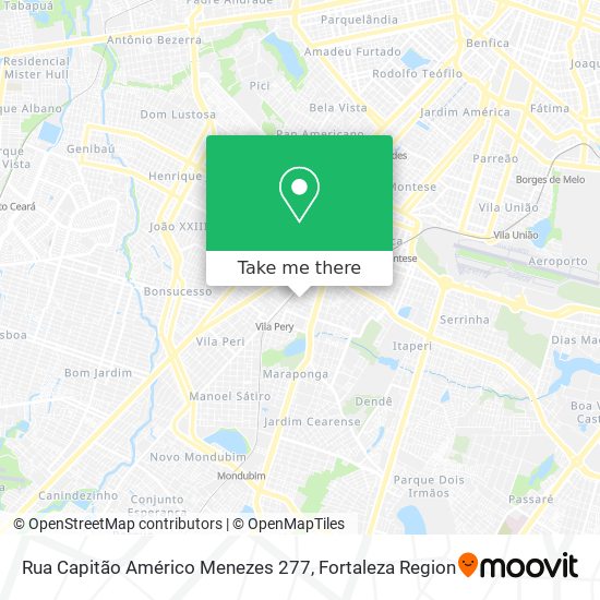 Rua Capitão Américo Menezes 277 map