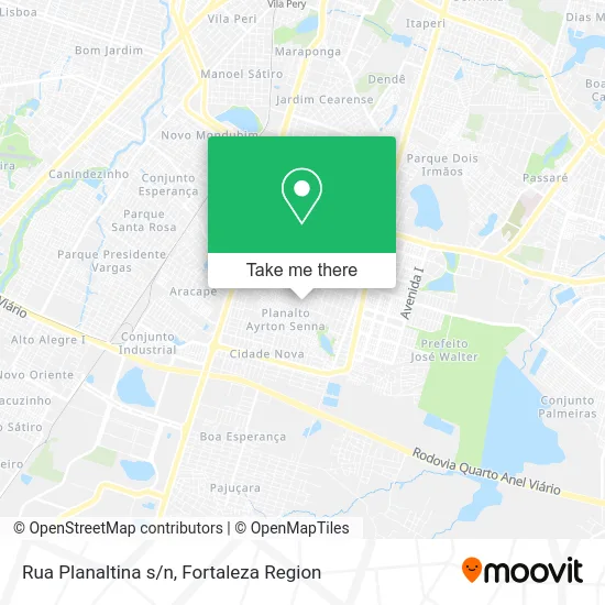 Rua Planaltina s/n map