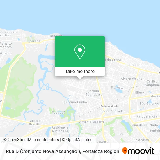 Rua D (Conjunto Nova Assunção ) map