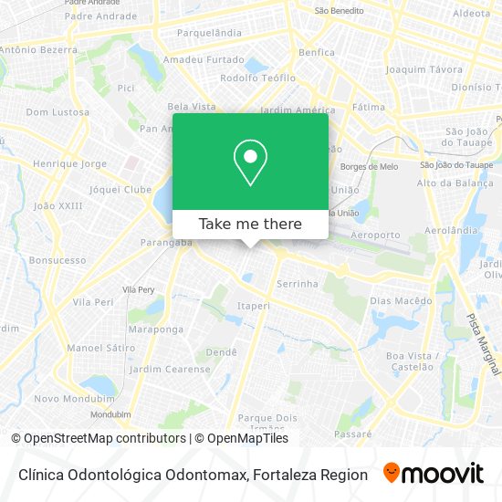 Clínica Odontológica Odontomax map