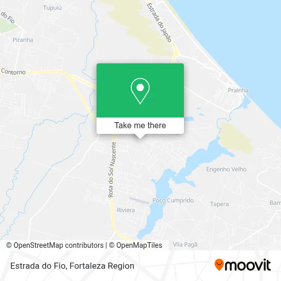 Estrada do Fio map
