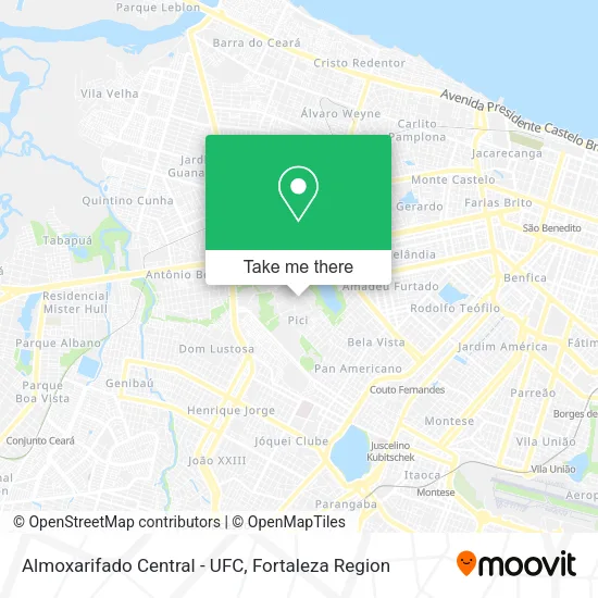 Almoxarifado Central - UFC map