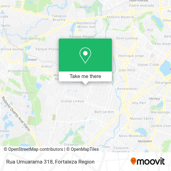 Rua Umuarama 318 map