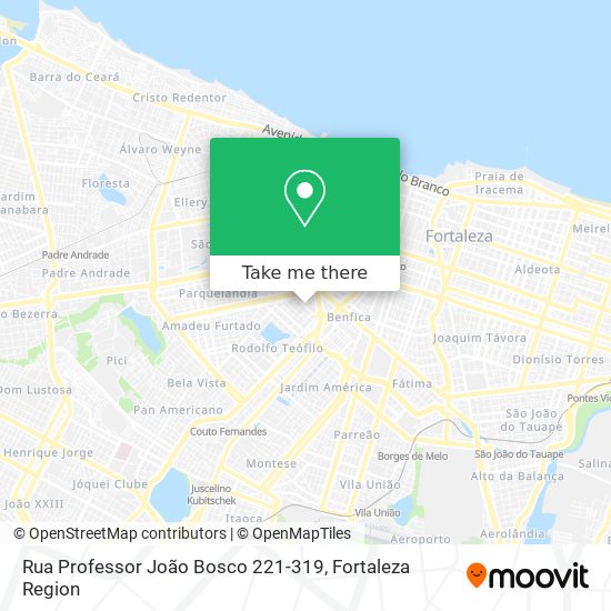 Mapa Rua Professor João Bosco 221-319