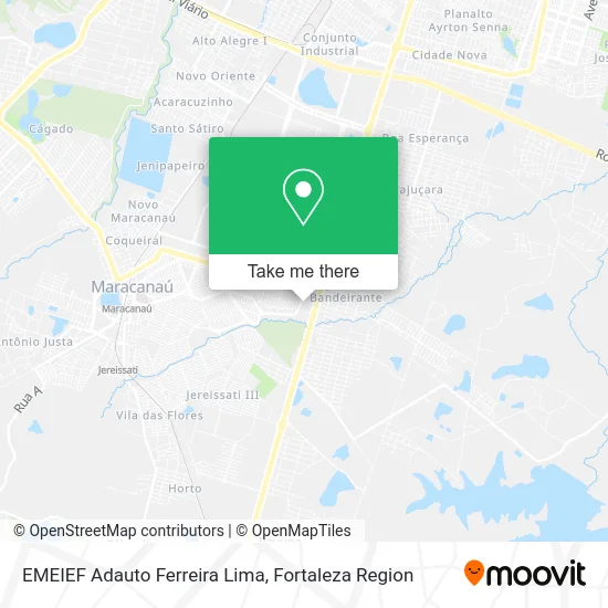 EMEIEF Adauto Ferreira Lima map