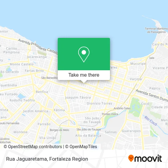 Rua Jaguaretama map