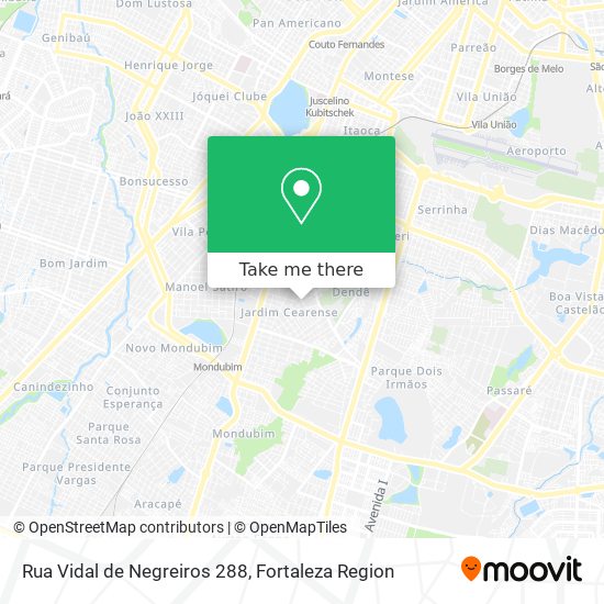 Rua Vidal de Negreiros 288 map