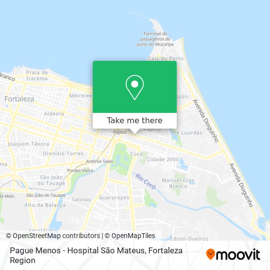 Pague Menos - Hospital São Mateus map