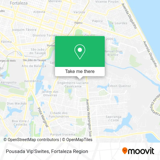 Pousada Vip'Swites map