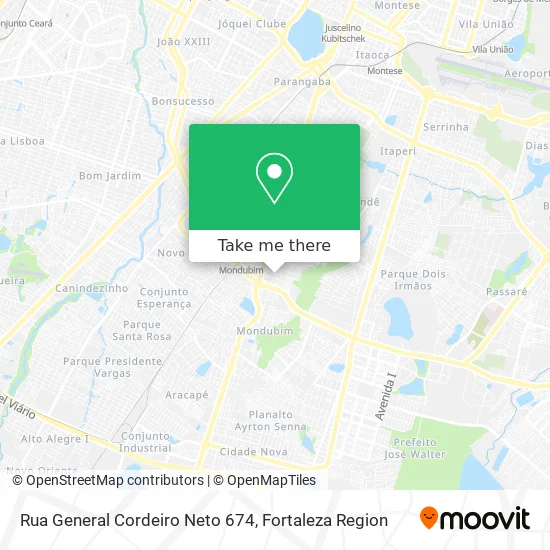 Rua General Cordeiro Neto 674 map