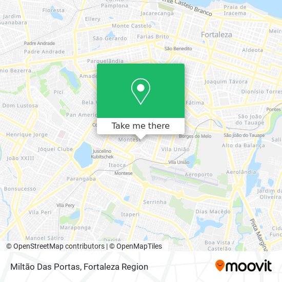 Miltão Das Portas map