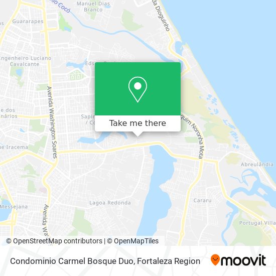 Condominio Carmel Bosque Duo map