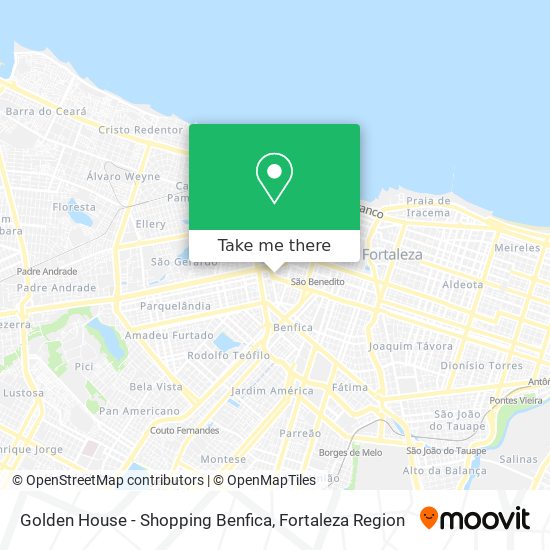 Golden House - Shopping Benfica map