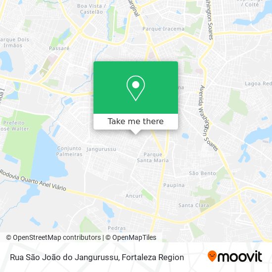 Rua São João do Jangurussu map