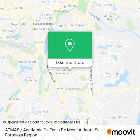 Mapa ATMAS / Academia De Tenis De Mesa Aldeota Sul