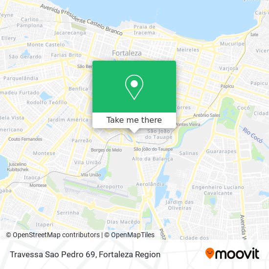 Mapa Travessa Sao Pedro 69