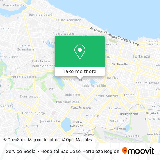 Serviço Social - Hospital São José map