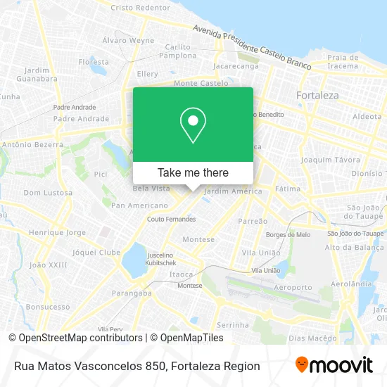 Rua Matos Vasconcelos 850 map