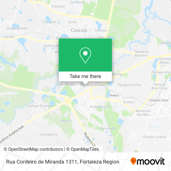 Rua Cordeiro de Miranda 1311 map